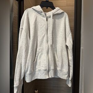 Old Navy Gray Zip-Up Hoodie